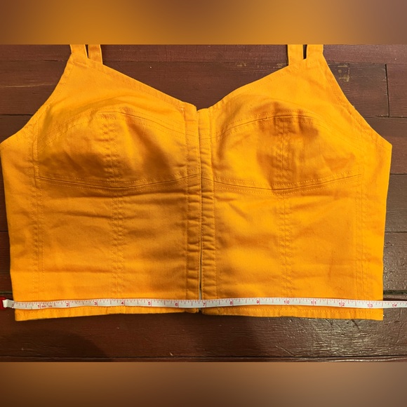 Wilfred sz 6 marigold bustier, cropped tank. - Picture 8 of 10